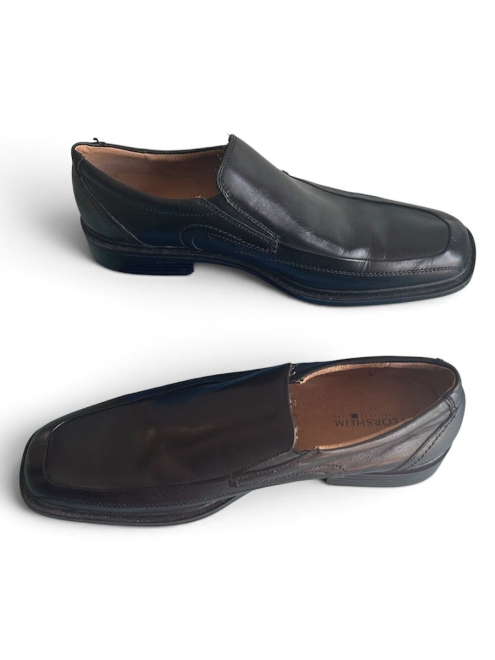 Florsheim Welter Moc Slip On Mens Loafer Business Casual Size 11D Black Leather